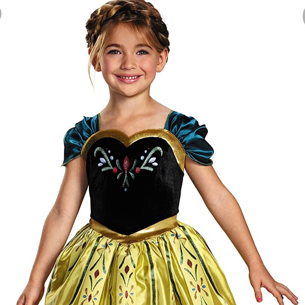 Disney Frozen “Anna” coronation dress child costume NWT med(7-8)(38)